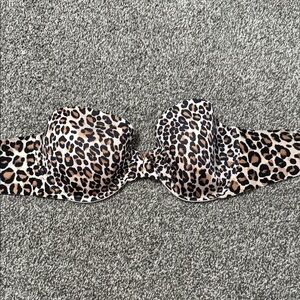 Victorias Secret Cheetah Print Multi Way Strapless Bra
